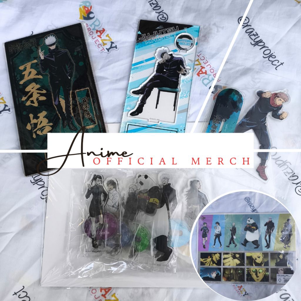 Anime Official Merchandise Original Toys Jujutsu Kaisen Gojo Yuuji Megumi Nobara Acrylic Standee Akr