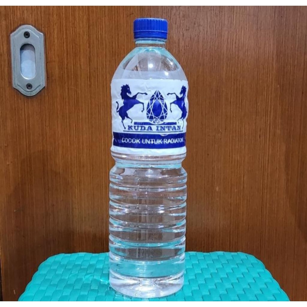 Air Aki Tambah Tutup Biru 1Liter Kuda Intan Accu Air Tambah