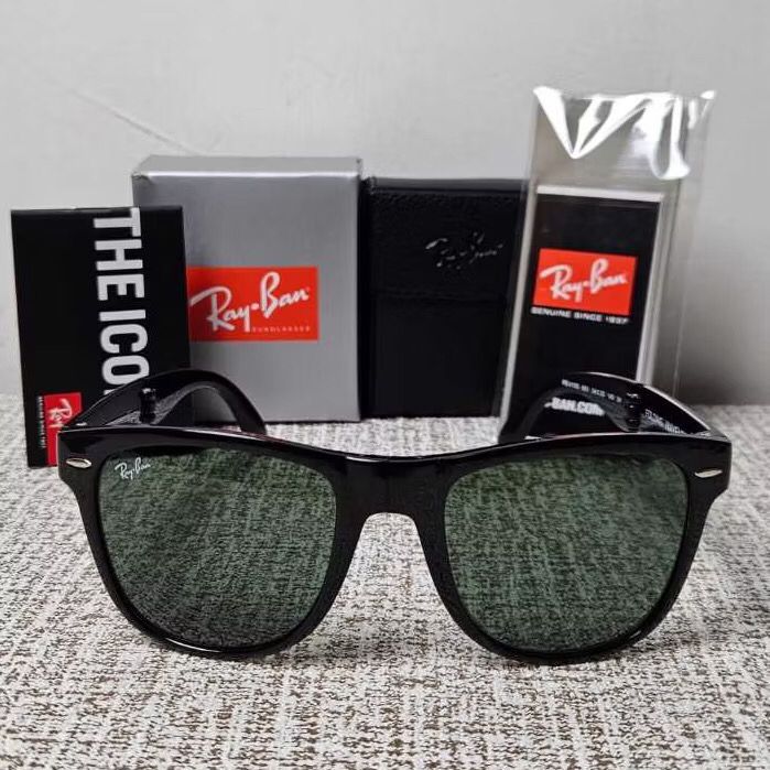 Kacamata Rayban Wayfarer Folding RB4105 601 54 Black Glossy Original