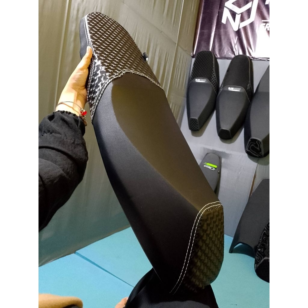 JOK BEAT TINGKAT -FULLSET JOK BEAT KULIT HALUS KOMBINASI KARBON 4D-JOK BEAT TINGKAT KULIT 4D XRIDE