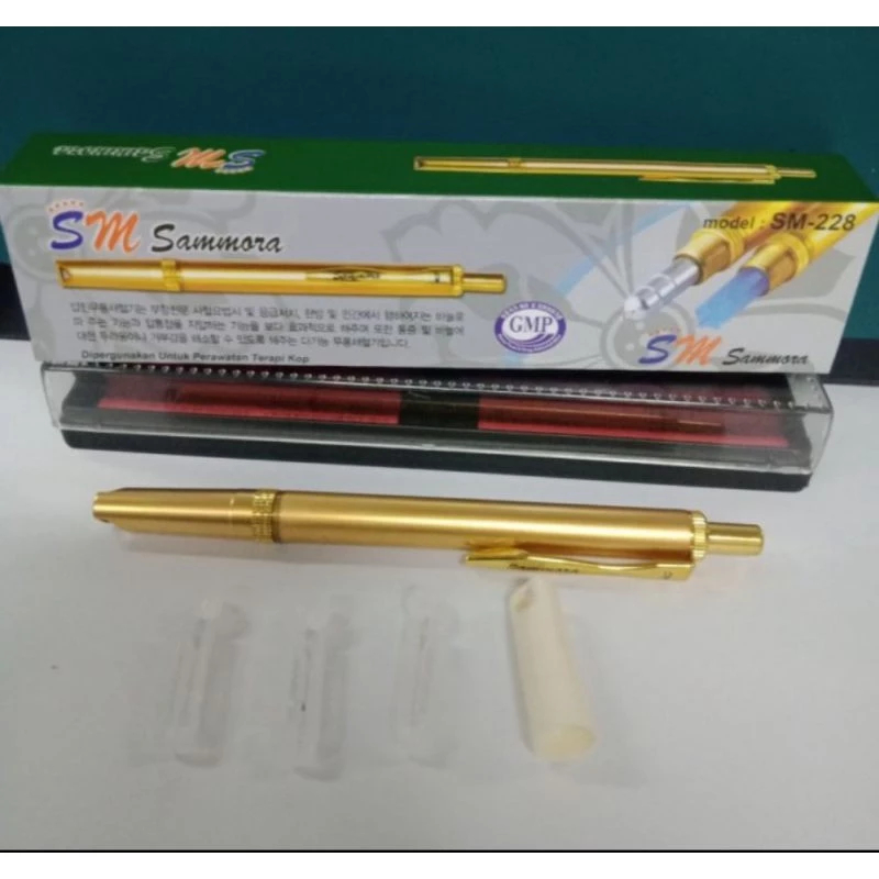 Pen Bekam Emas | Lancing Sammora Gold Original  | Alat Bekam Samora Gold ( SM 228 )