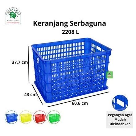 GreenLeaf 2208L Keranjang Industri/ Container Lubang Kondisi Bekas Pakai Second