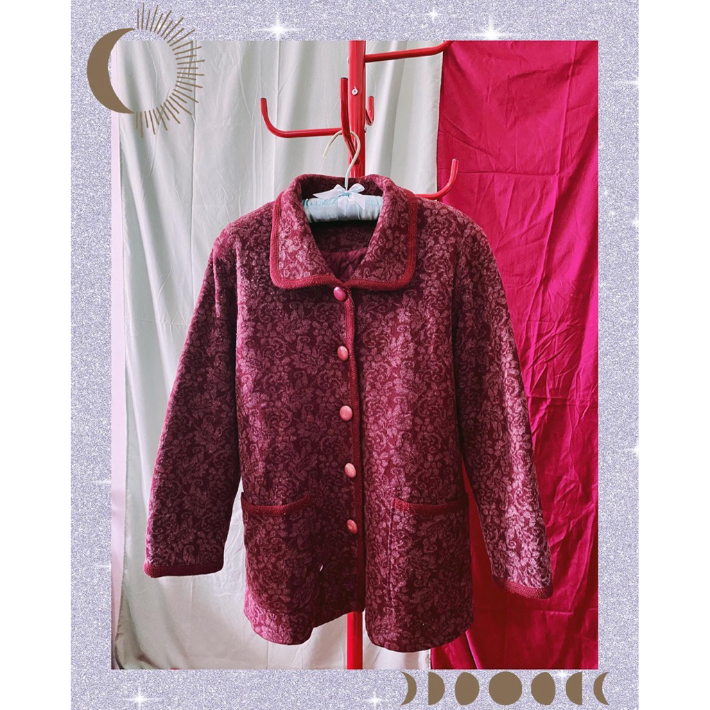 Blazer/Mantel Wanita Red Semi Wol