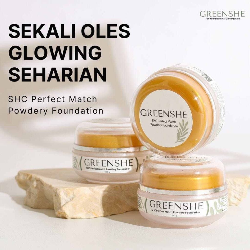 Bedak Greenshe SHC Foundation original