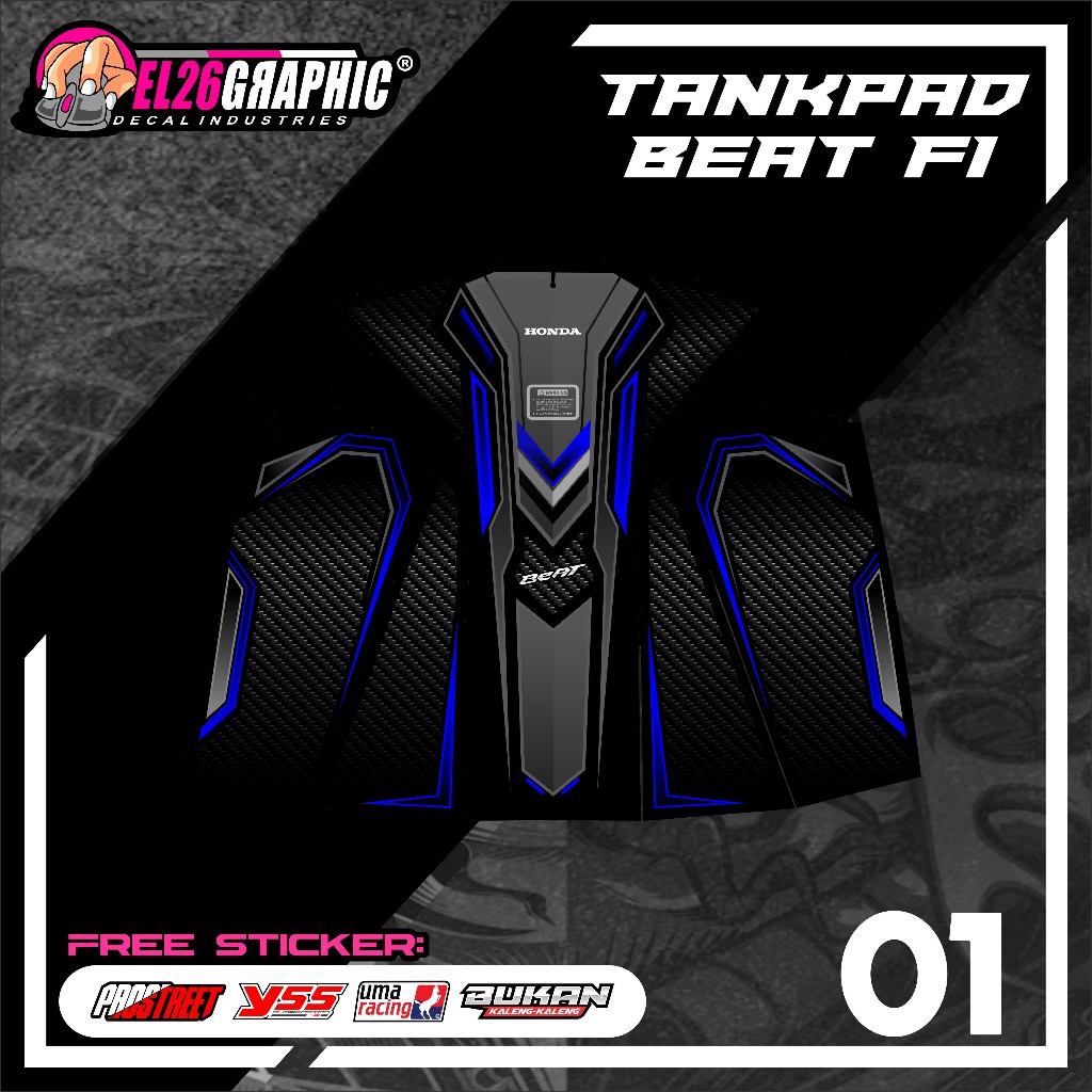 01 STICKER TANKPAD DASBOR BEAT FI - STIKER TANKPAD DASBOR BEAT FI