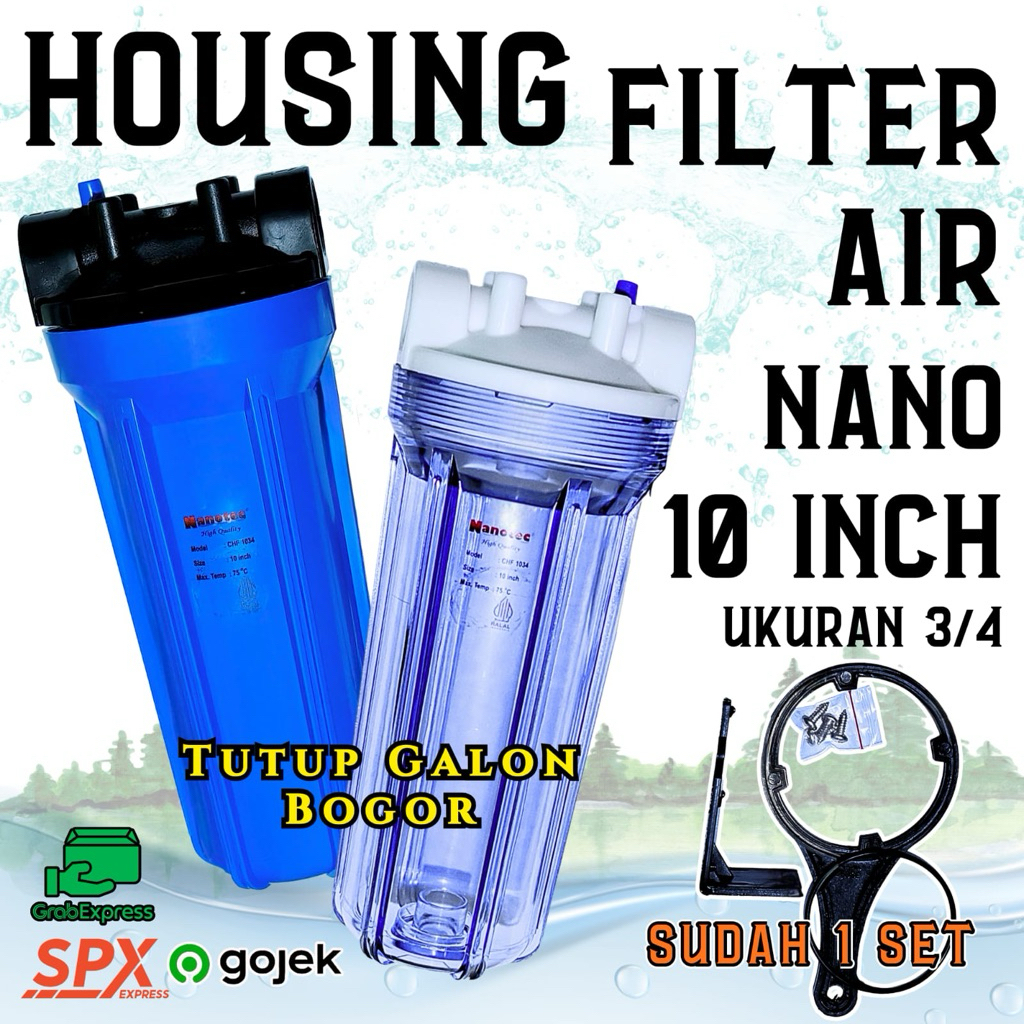 Housing Filter Air 10 inch Nanotech / Hosing Filter Nanotech / Housing Nanotech 10 inch/ Housing Cle