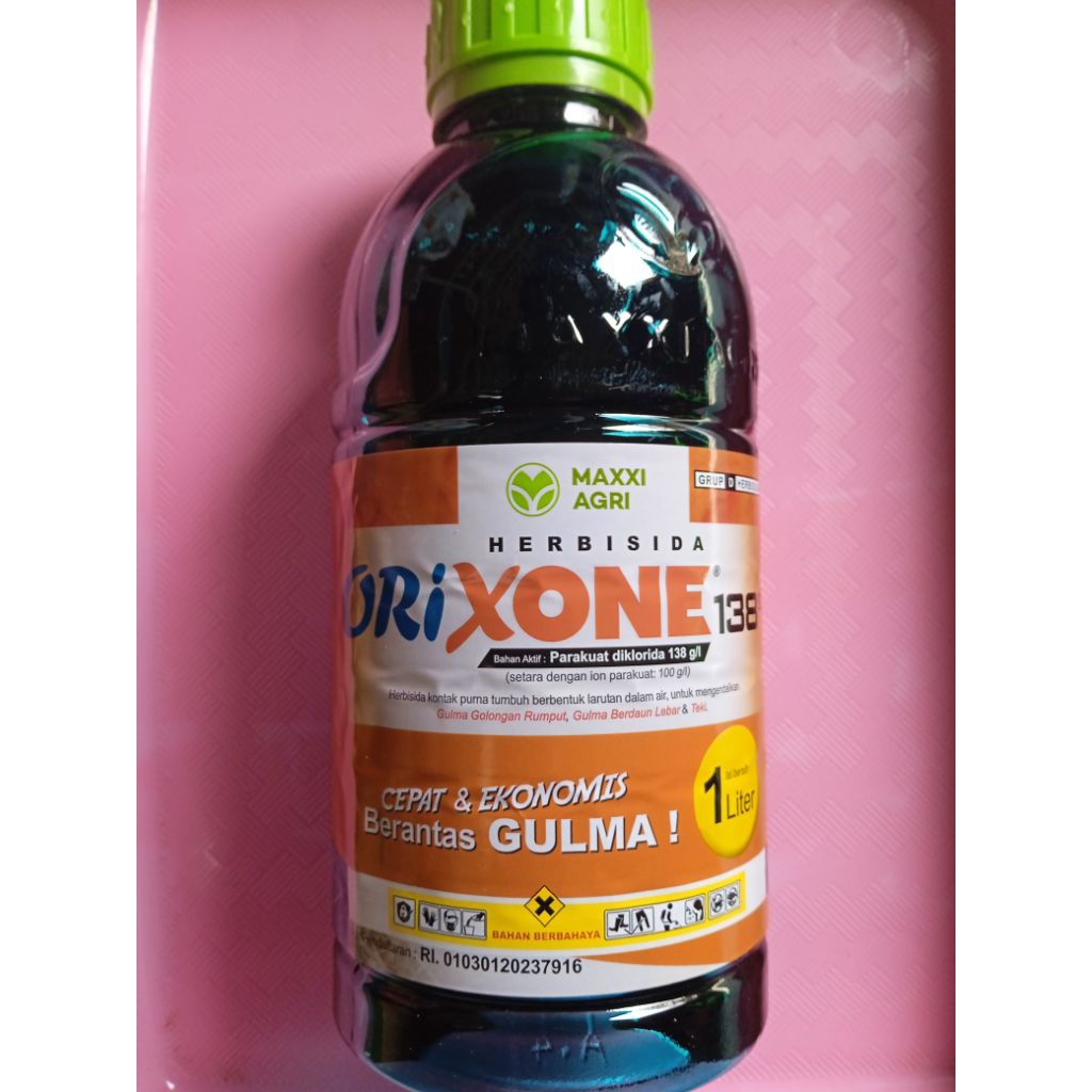 HERBISIDA ORIXONE 138 SL - ISI 1 LITER - PARAKUAT DIKLORIDA PEMBAKAR - MAXXI AGRI
