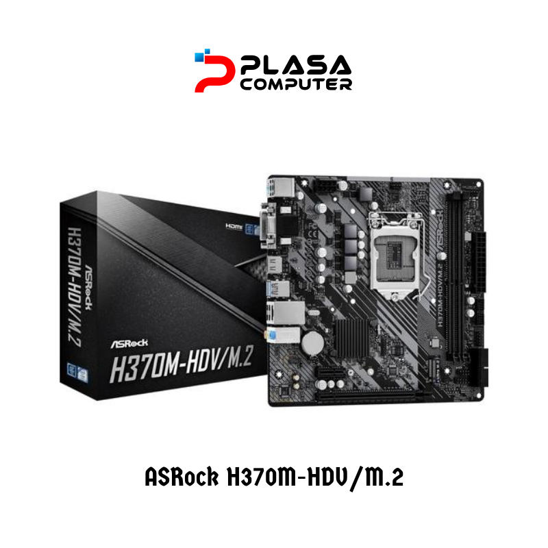 ASRock H370M-HDV/M.2 Intel H370 LGA1151 Motherboard Garansi Resmi