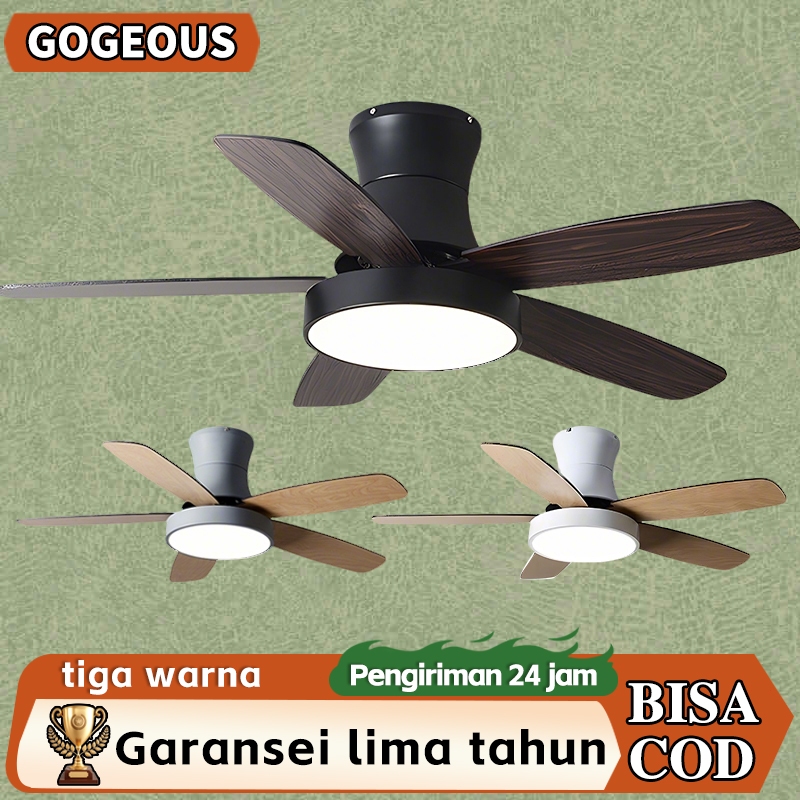 Lampu Kipas Angin Gantung Plafon 3 Warna 6Kecepatan Kipas Lampu Gantung Plafon Remote lampu kipas an