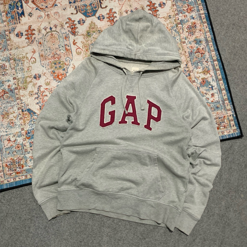 hoodie gap abu logo maroon