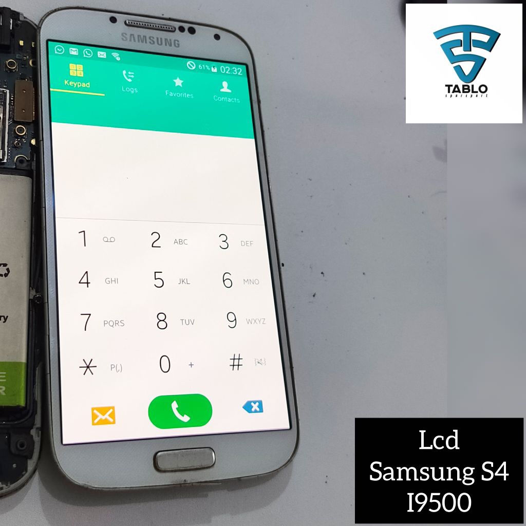 LCD plus frame samsung s4 big i9500 original copotan hp