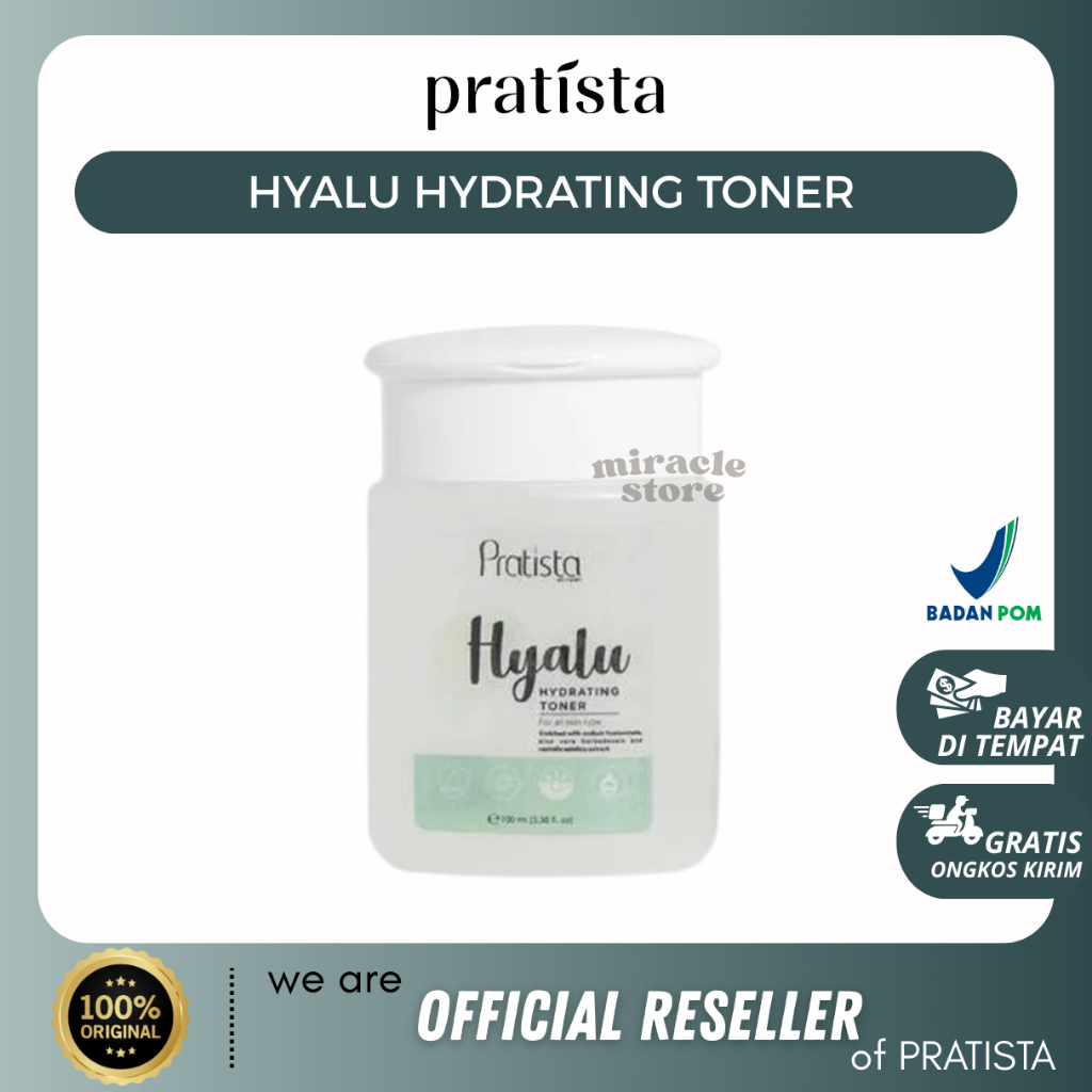 READY! PRATISTA HYALU HYDRATING TONER 100ML TONER HYALU PRATISTA VIRAL TONER HYDRATING HYALU BY PRAT
