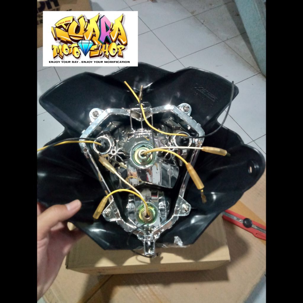 reflektor batok lampu depan satria f 150 satria fu 150 merk ysw thailand