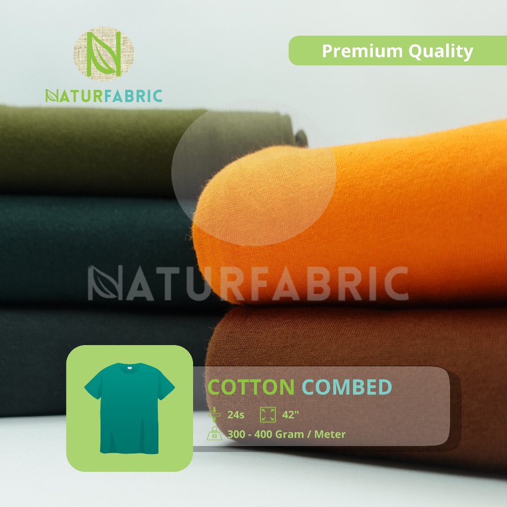 Kain Cotton Combed 24s Naturfabric - Katalog 4