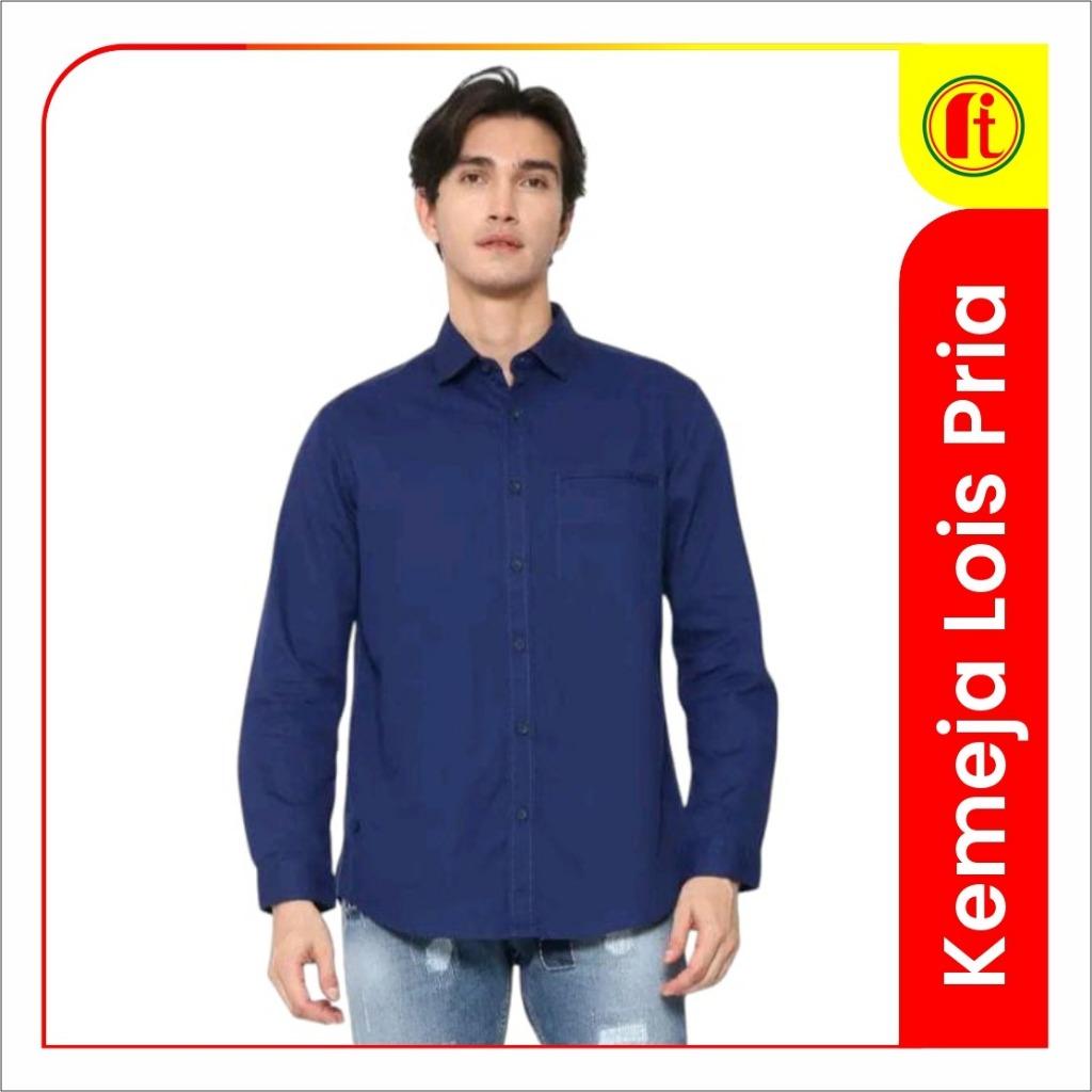 Kemeja Polos Lois Pria Dewasa - RITA