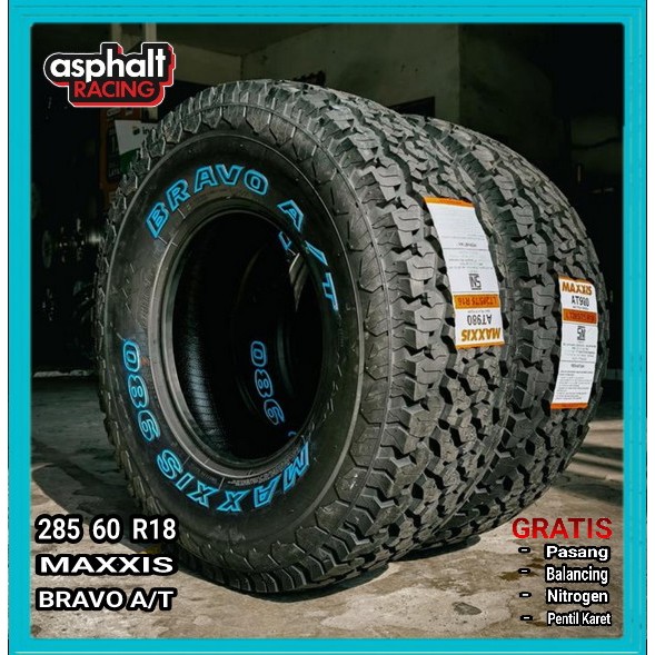 Ban Mobil Maxxis Bravo A/T 980 285/60 R18 Ban Pajero Fortuner Hilux Ring 18 285 60