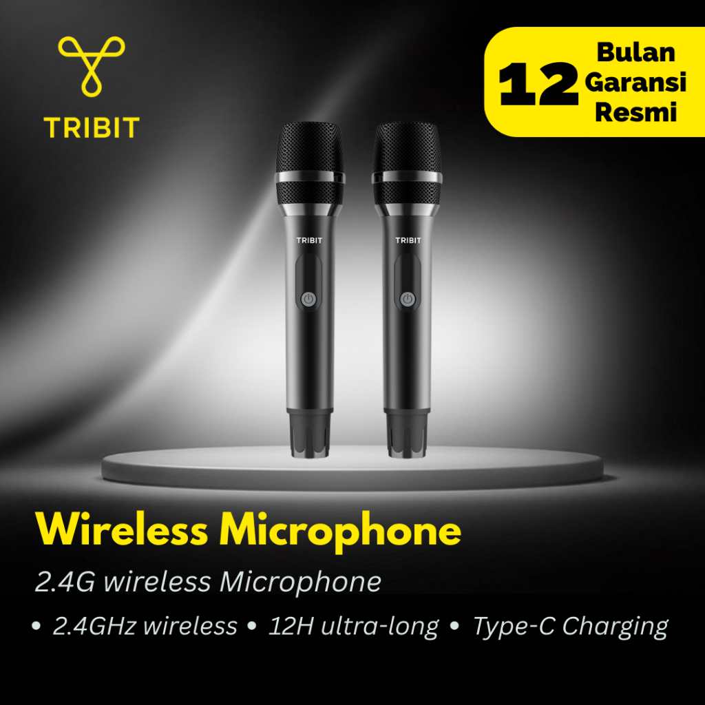 Tribit Wireless Microphone Mic 2.4Ghz Universal StormBox Blast 2 Dongle Adapter Receiver 12HR