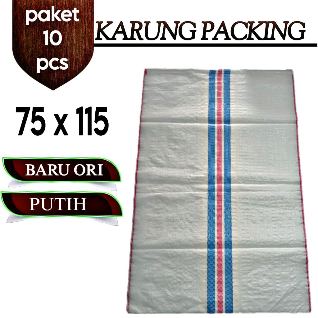 Karung plastik 75x115 Baru, karung paket, karung 100kg