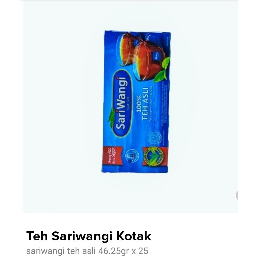 Teh sariwangi kotak