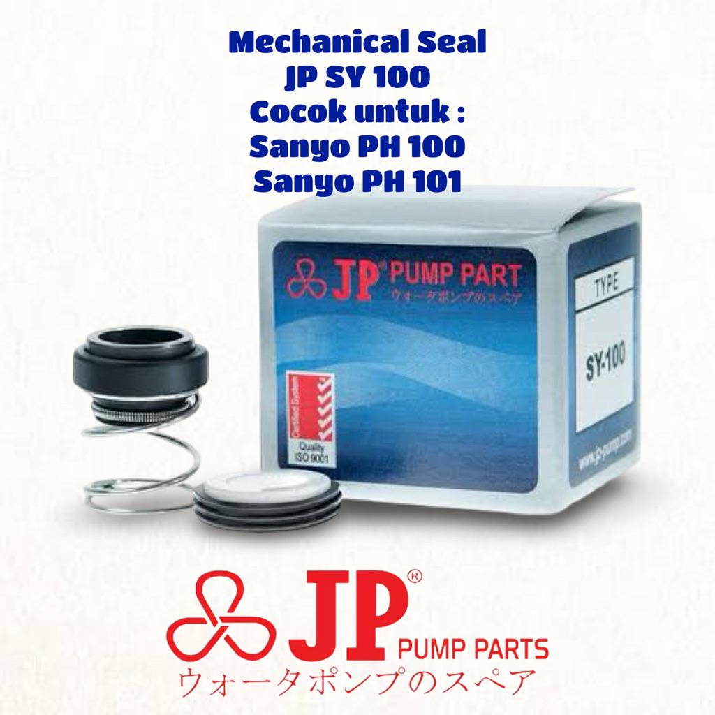 MECHANICAL SEAL JP SY 100 Cocok Untuk Sanyo PH 100 PH 101 // SIL JPSY100 untuk SANYO PH100 PH101