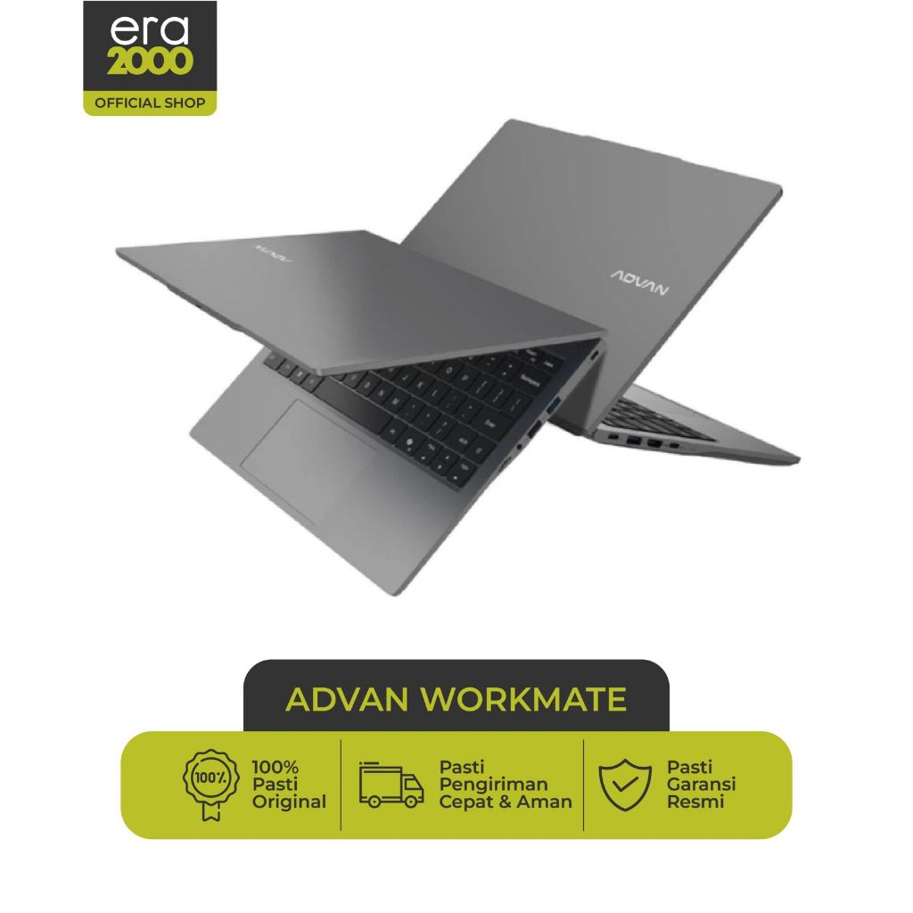 Era 2000 -  Advan Workmate R5 3500U FHD+ RAM 8GB SSD 256GB Laptop 14 inch