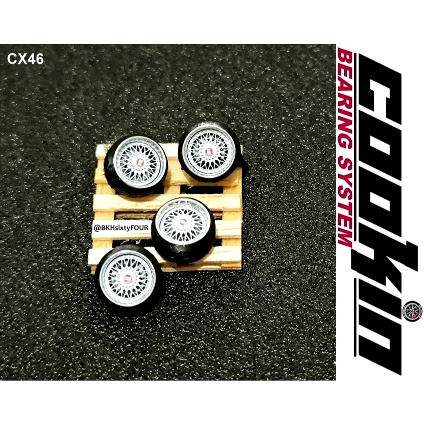 Ban Karet COOKIN BEARING CX46 Model BBS RS 10mm BEARING+DISKBRAKE+STRETCH rubber