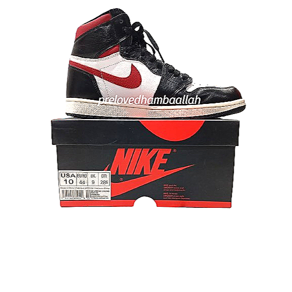Preloved~Nike Air Jordan 1 Retro High OG Gym Red White size 44(28cm)