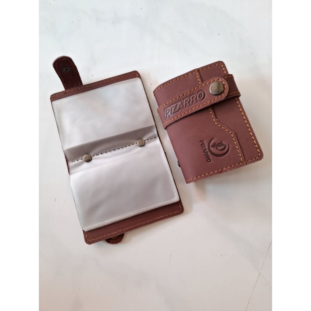 Dompet kartu atm / ktp / dompet uang kertas kulit sapi asli