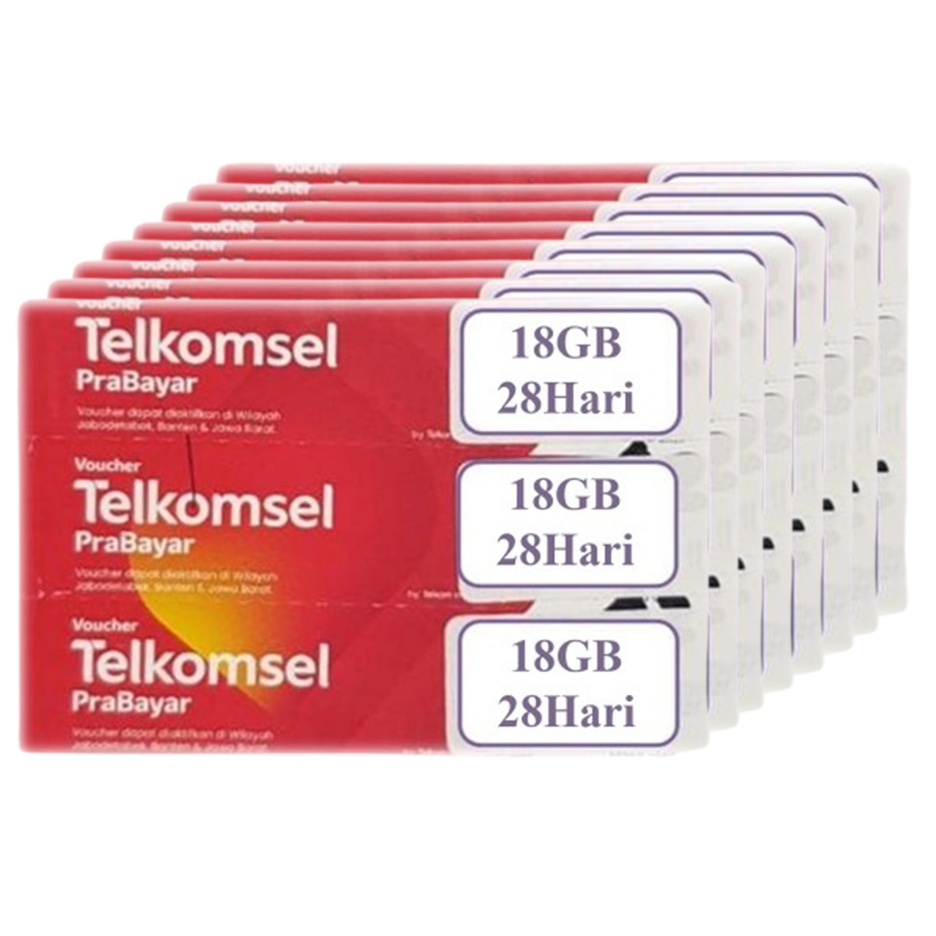 VOUCHER DATA INTERNET TELKOMSEL 18GB 28HARI