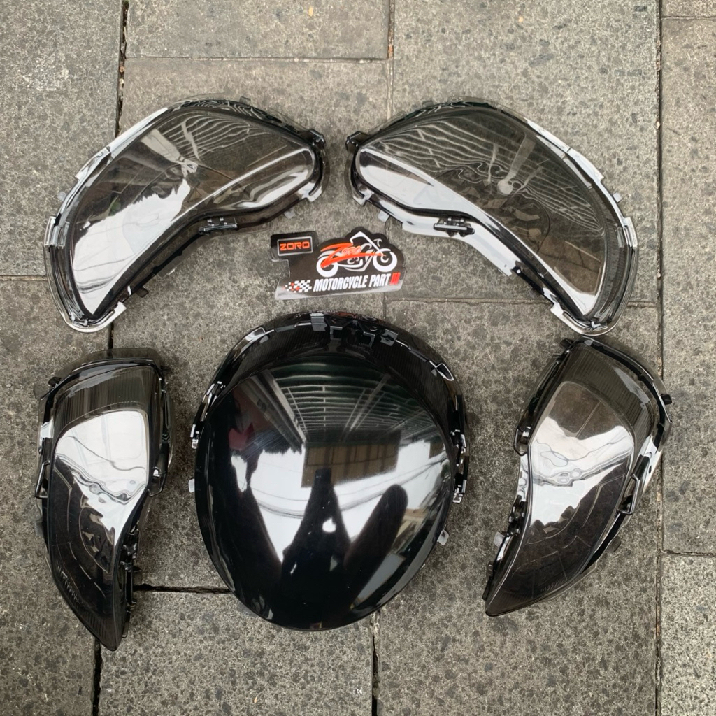 Paket Mika stop+mika sen belakang+Mika sen depan motor scoopy new 2020-2024 smoke riben zoro import
