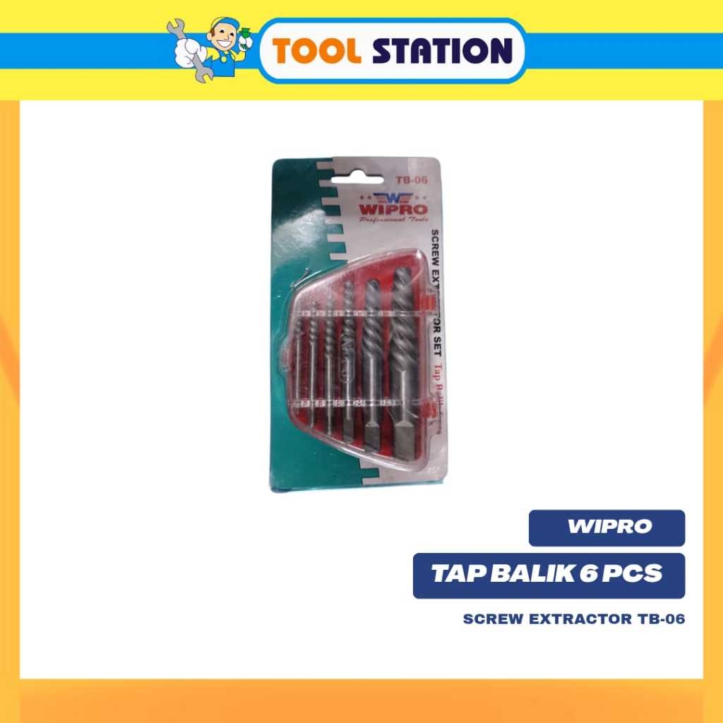 WIPRO TAP BALIK 6 PCS SCREW EXTRACTOR TB-06