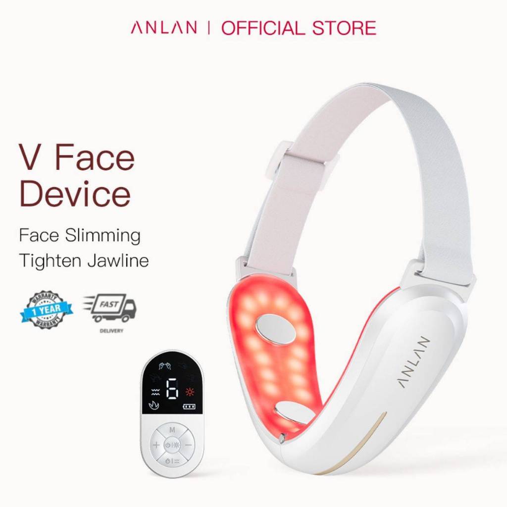 ANLAN - Face Lift Massage Tools Alat Pijit Wajah V-Wajah EMS Penghilang Dagu Ganda Wajah Simetris