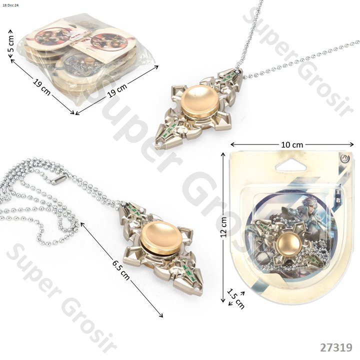 Mainan Anak Spinner Besi 2 Sisi Bulat Corak dan Kalung_Naruto_sharingan_king_Glory_captain