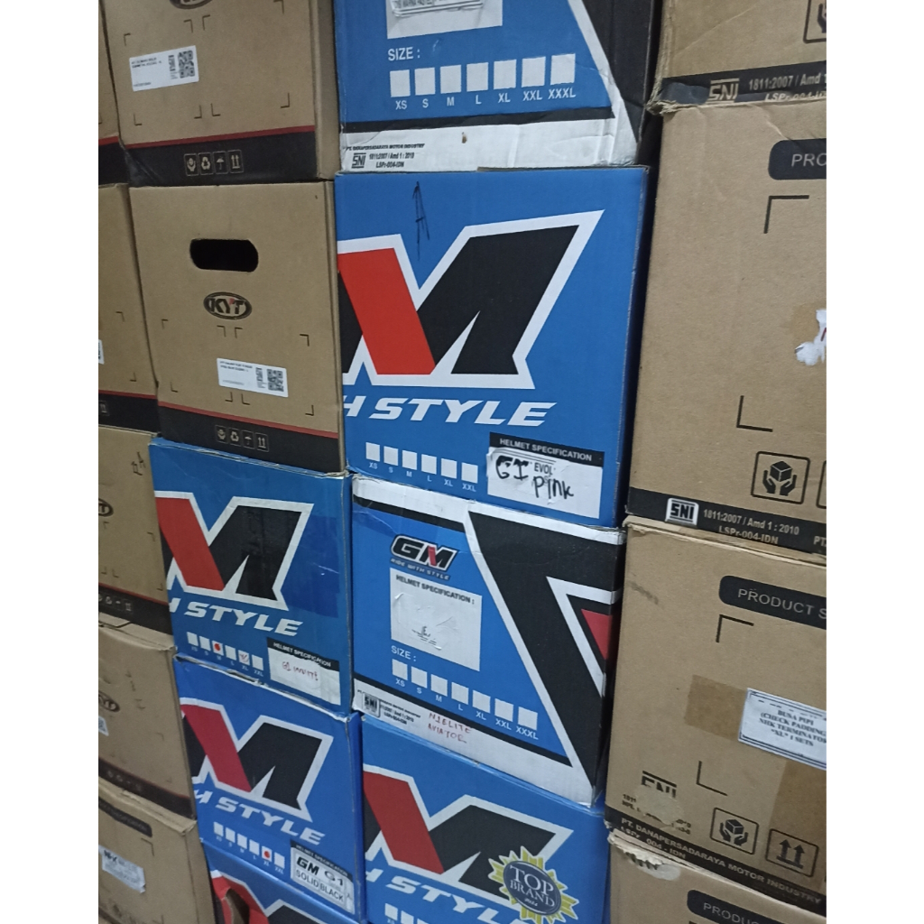 Kardus Helm KYT / Dus Helm KYT untuk Helm KYT Half Face dan Full Face Original