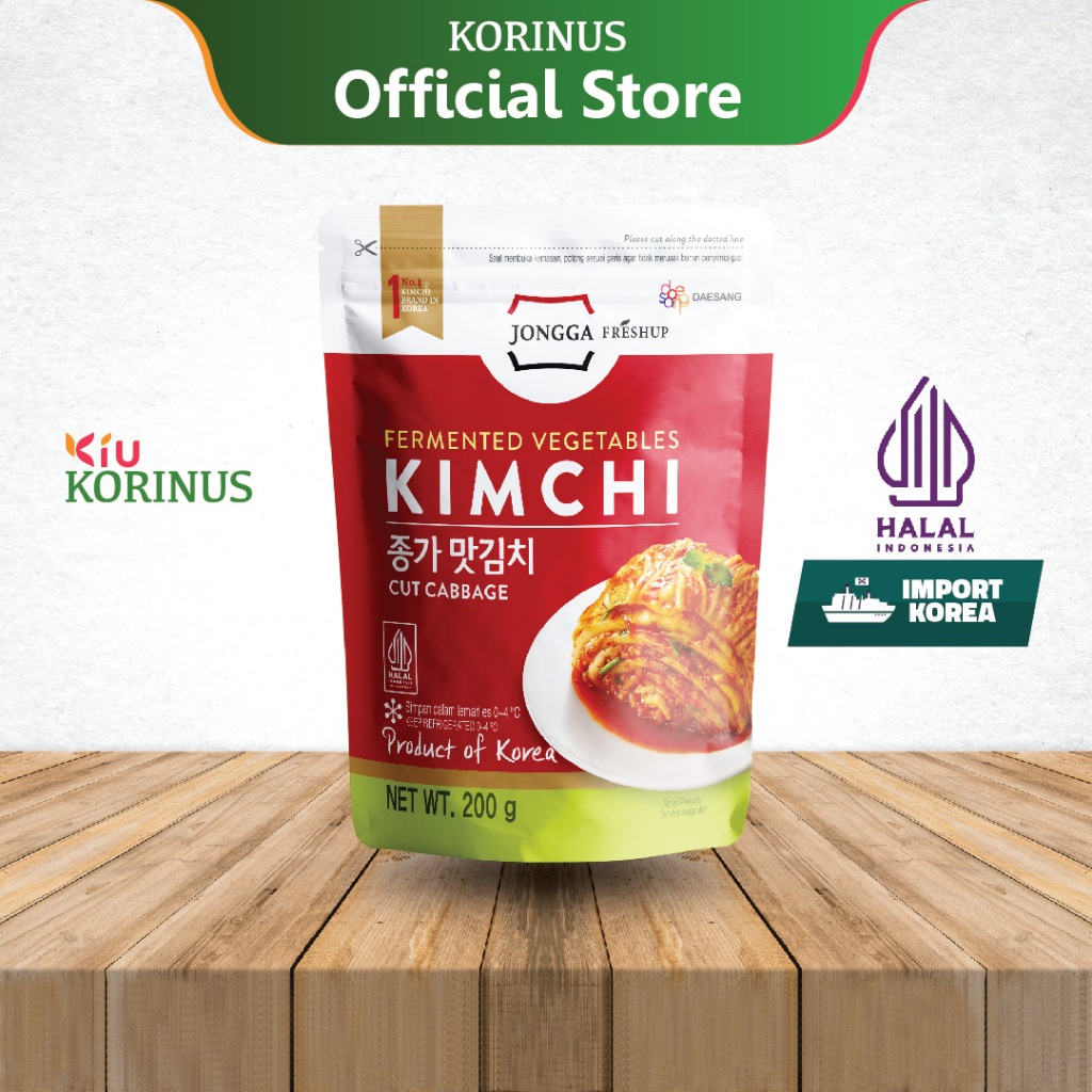 [JONGGA] Kimchi Potongan Sawi / Mat Kimchi / Kimchi Korea / Halal 200g