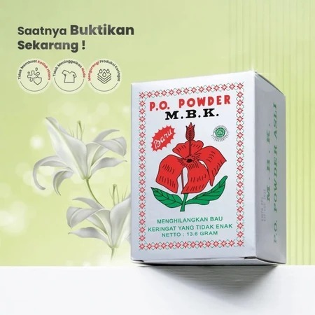 1 BOX MBK P.O Powder Menghilangkan Bau Ketiak MBK Powder Tawas