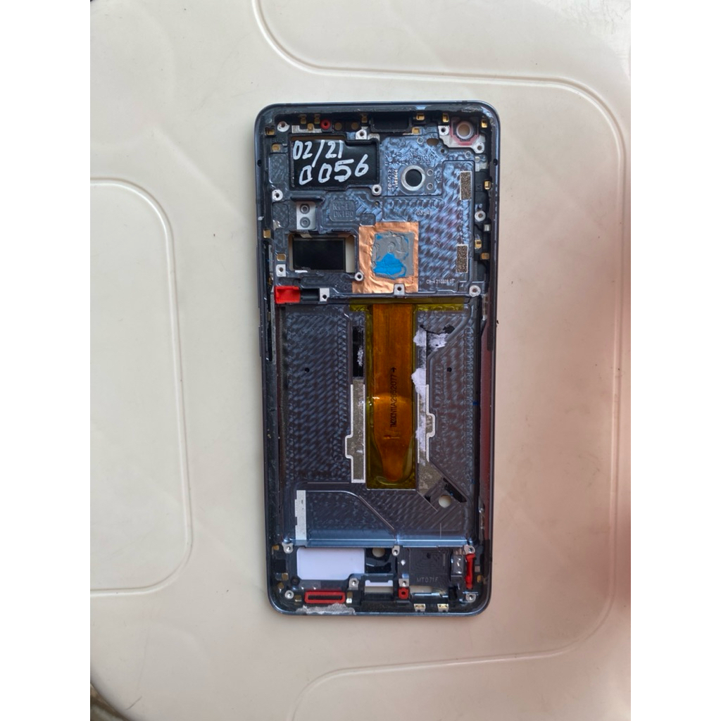 Frame LCD Vivo X50 Pro Original Copotan + Tombol / Tatakan LCD Vivo X50 Pro Original