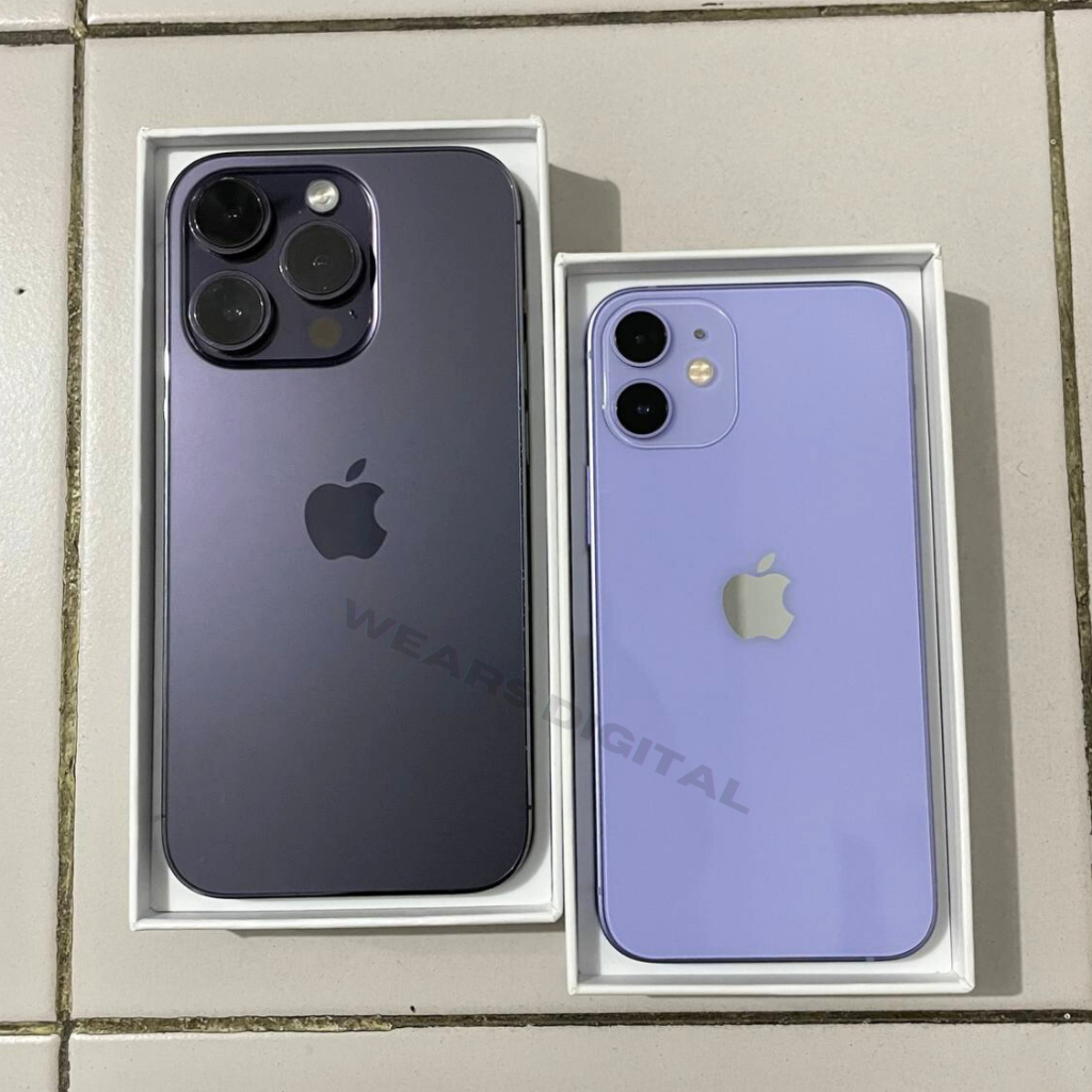 iPhone 14 PRO & 12 MINI Beacukai Second 256gb/128gb Permanen Garansi mulus like new