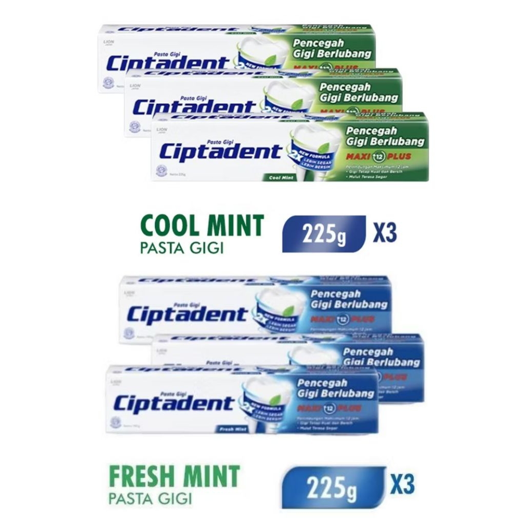 (isi 3) CIPTADENT Pasta Gigi 225gr / CIPTADENT Odol 225 gram