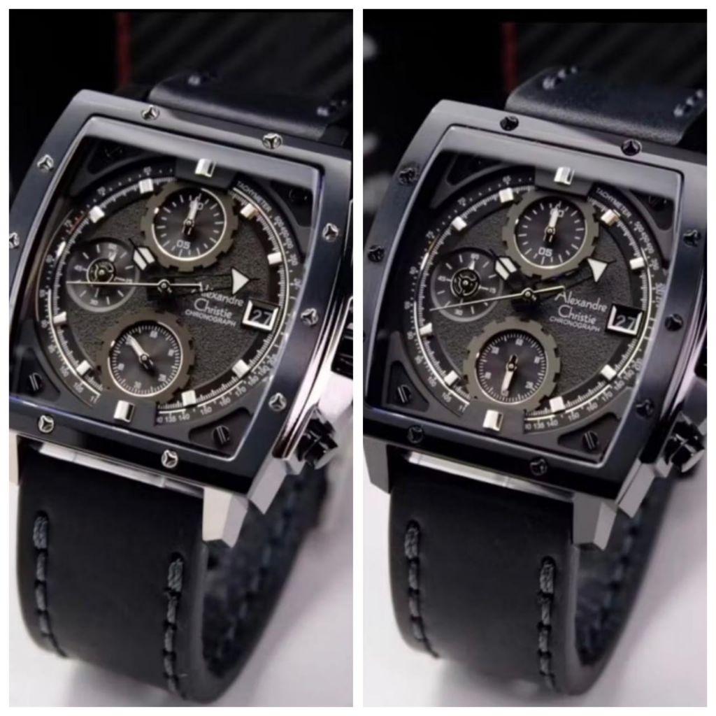 JAM TANGAN PRIA ALEXANDRE CHRISTIE 6376/ AC6376 /AC6376 KULIT (ORIGINAL)