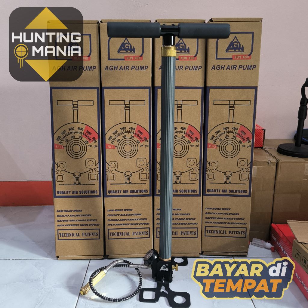 Pompa PCP AGH 4 Stage Kaki Lipat | Pompa PCP 6000 Psi | Pompa PCP AGH | Pompa PCP Lipat