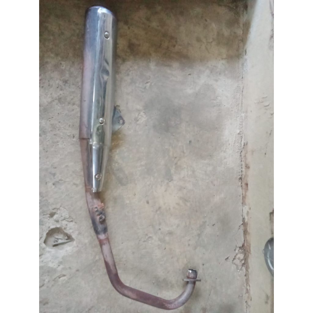 knalpot standar ori megapro primus mp gl original copotan