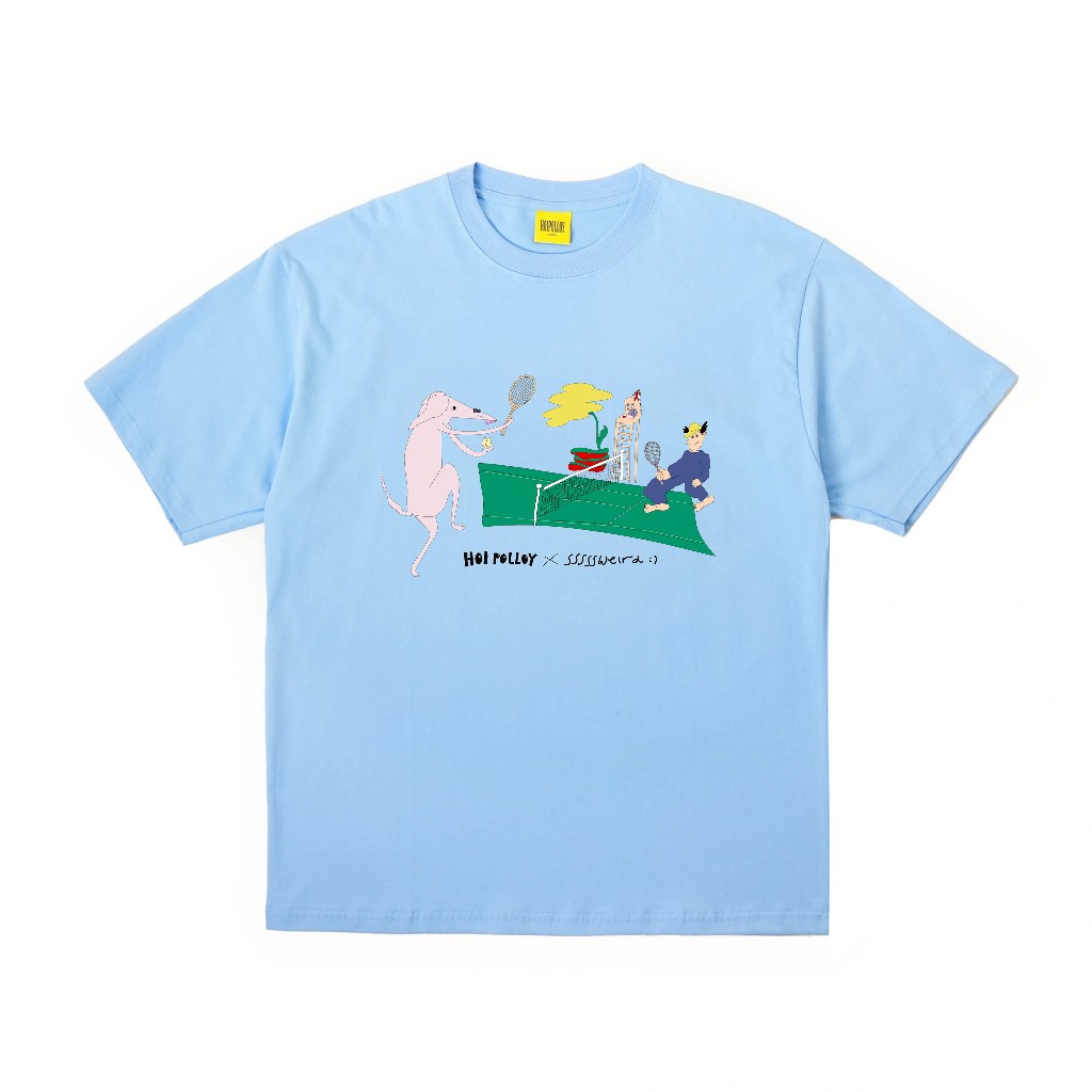 Hoi Polloy - T-Shirt Kaos Tenis (Blue)