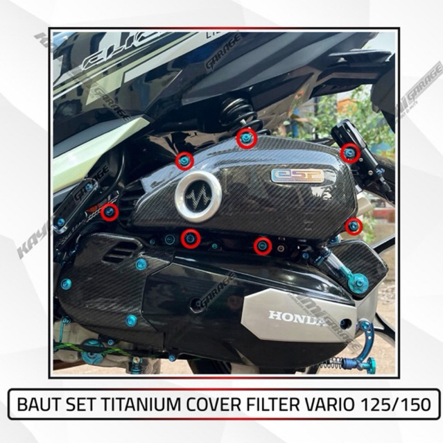 Baut Titanium set Filter vario 125/150