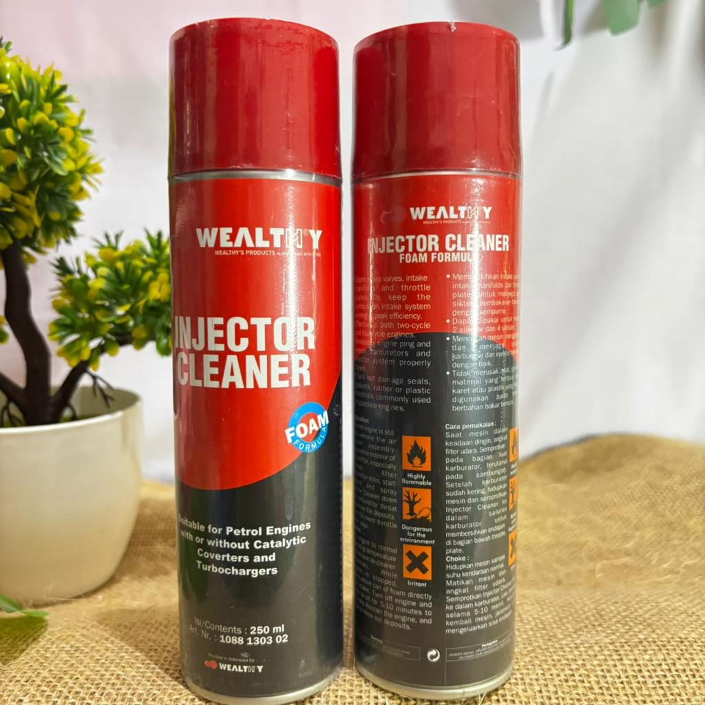 WEALTHY INJECTOR CLEANER PREMIUM PERFORMANCE 250ML PEMBERSIH INJEKTOR MESIN BENSIN