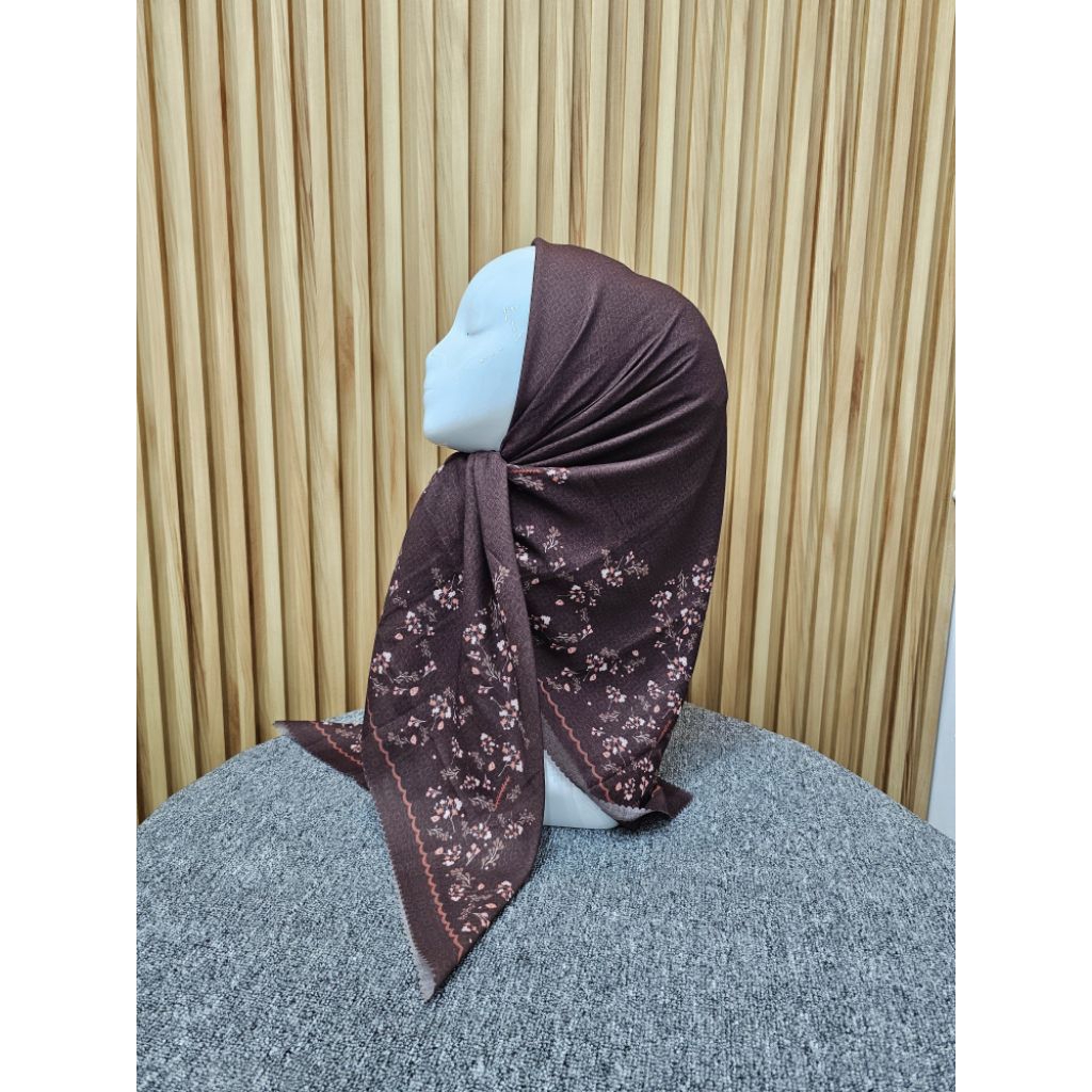 HIJAB SCARF BUTTON KW / Voal motif / Buttonscarf kw voal premium / Jilbab voal motif / hijab voal mo
