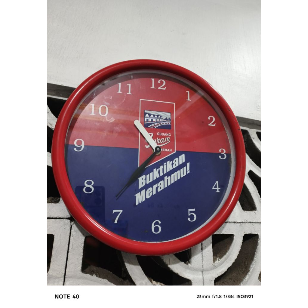 Jam Dinding iklan GG antik jadul