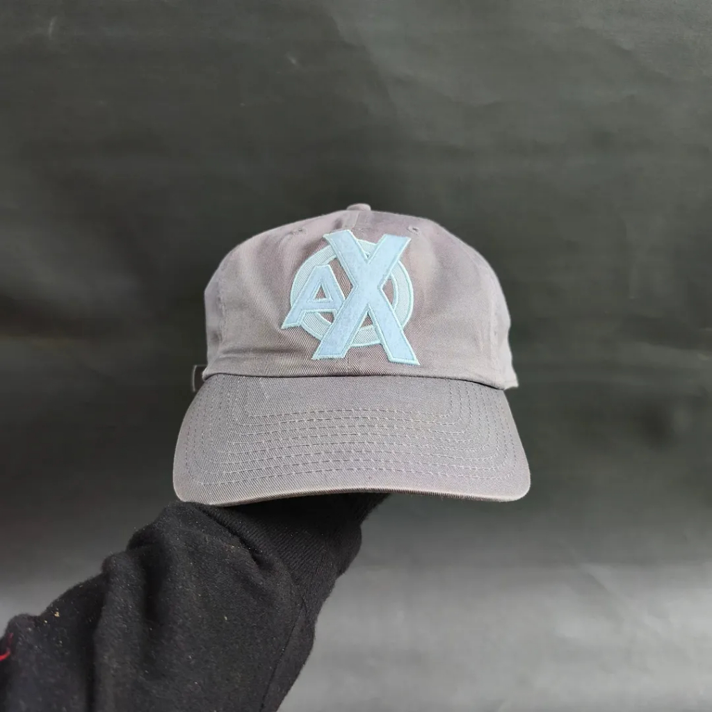 Topi Simple Cap Unisex Pria Wanita ARMANI EXCHANGE Abu Abu