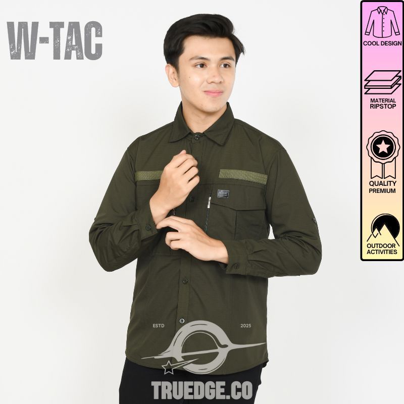 KEMEJA TACTICAL WTAC LENGAN PANJANG / SHIRT OUTDOOR LAPANGAN