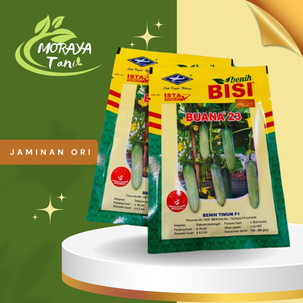 Benih timun lalap Buana 23 20 gram Cap Kapal Terbang